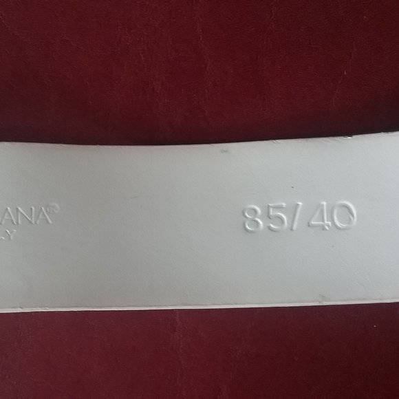 Dolce & Gabbana White Leather Belt main image 4